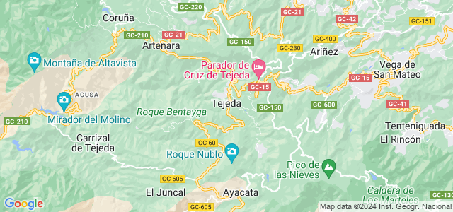 Mapa de Tejeda