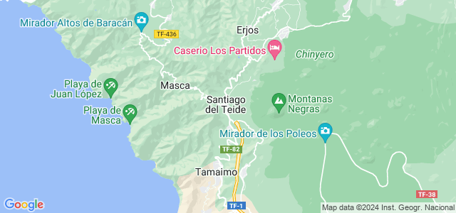 Mapa de Santiago del Teide