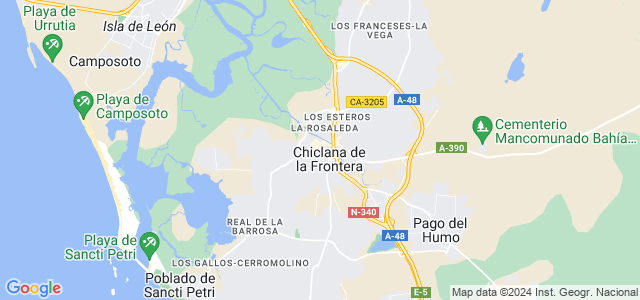 Mapa de Chiclana de la Frontera