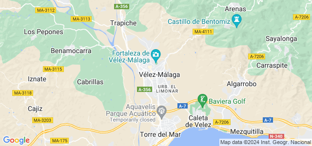 Mapa de Vélez-Málaga