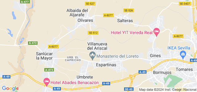 Mapa de Villanueva del Ariscal