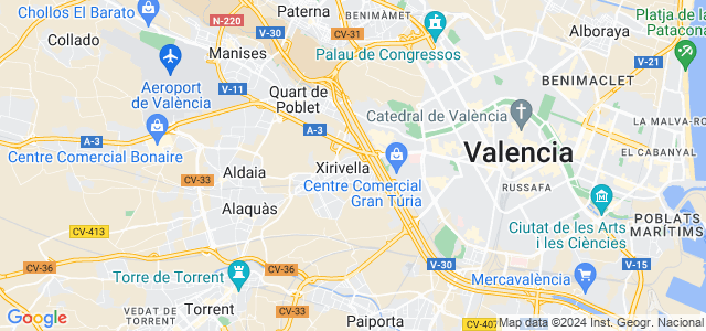 Mapa de Xirivella