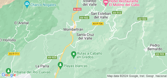 Mapa de Santa Cruz del Valle
