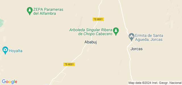 Mapa de Ababuj