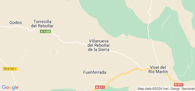 Mapa de Villanueva del Rebollar de la Sierra