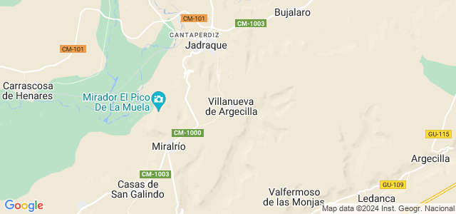 Mapa de Villanueva de Argecilla