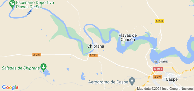 Mapa de Chiprana