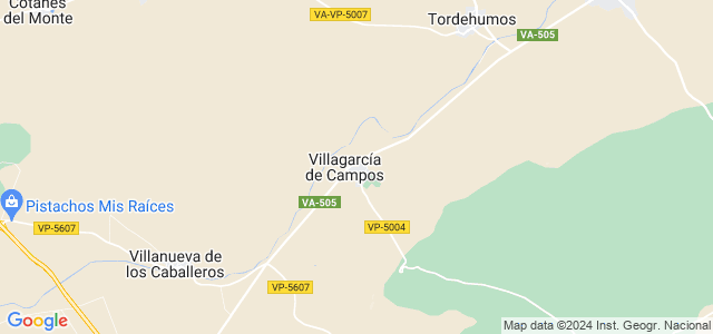 Mapa de Villagarcía de Campos