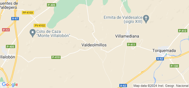 Mapa de Valdeolmillos