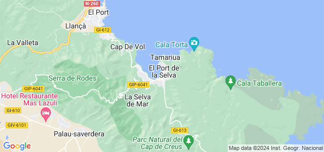 Mapa de Port de la Selva