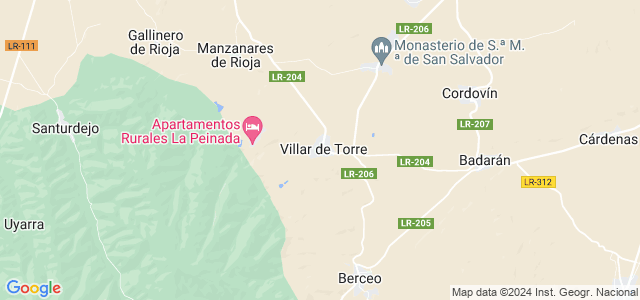 Mapa de Villar de Torre