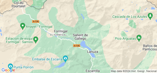 Mapa de Sallent de Gállego