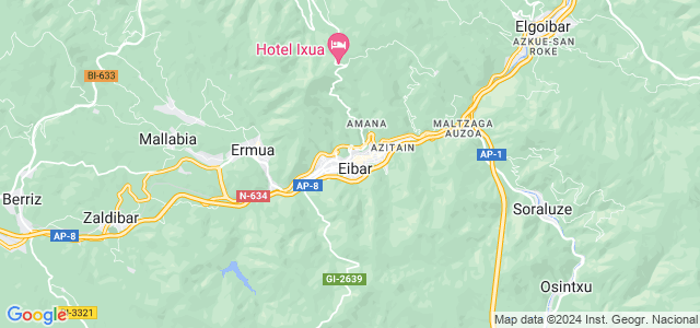 Mapa de Eibar