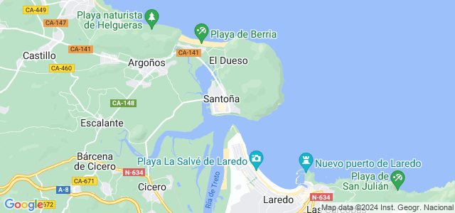 Mapa de Santoña