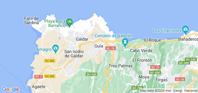 Mapa de Santa María de Guía de Gran Canaria