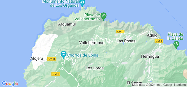 Mapa de Vallehermoso