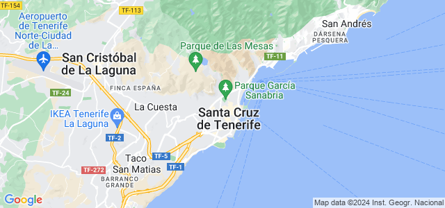 Mapa de Santa Cruz de Tenerife