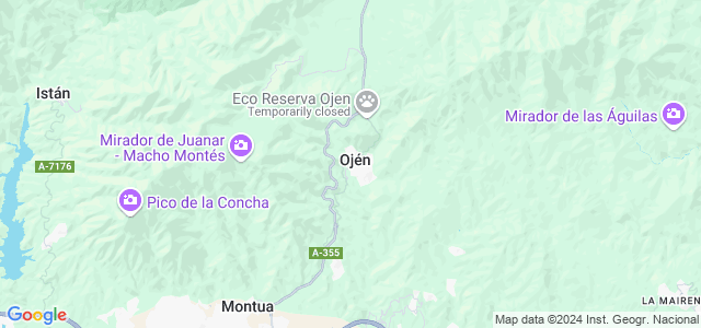 Mapa de Ojén