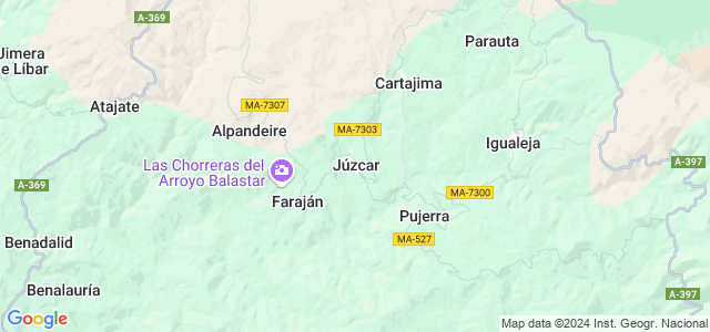 Mapa de Júzcar