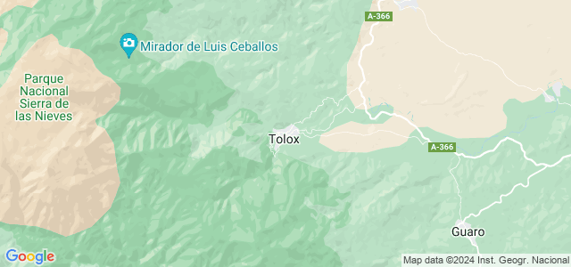 Mapa de Tolox