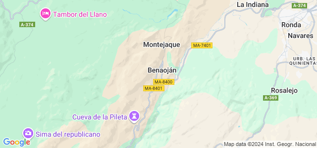 Mapa de Benaoján