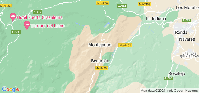 Mapa de Montejaque