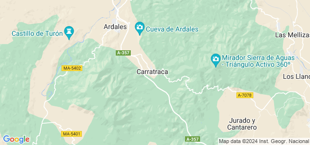 Mapa de Carratraca