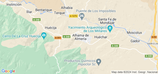Mapa de Alhama de Almería