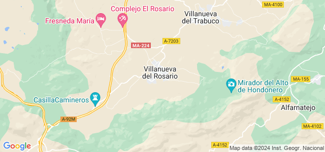 Mapa de Villanueva del Rosario