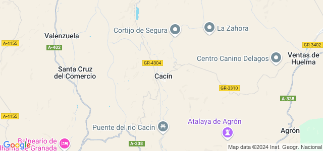 Mapa de Cacín