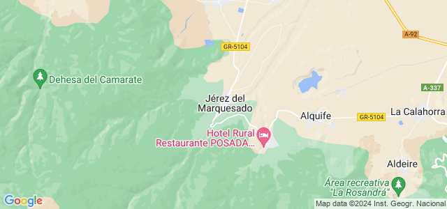 Mapa de Jerez del Marquesado