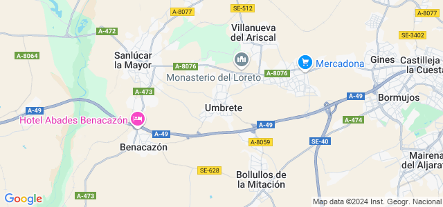 Mapa de Umbrete