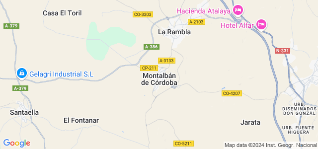 Mapa de Montalbán de Córdoba