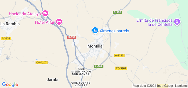 Mapa de Montilla