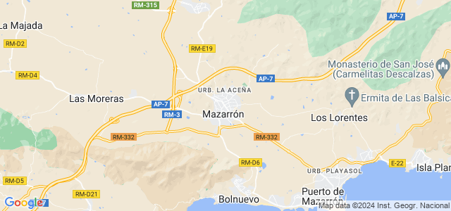 Mapa de Mazarrón