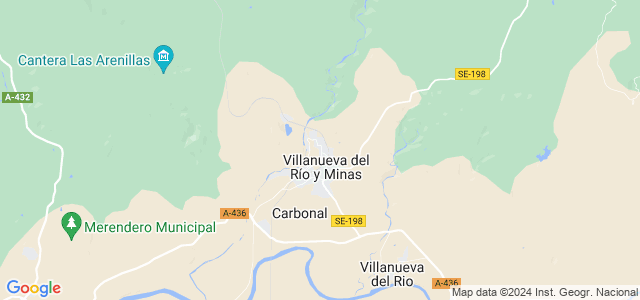 Mapa de Villanueva del Río y Minas