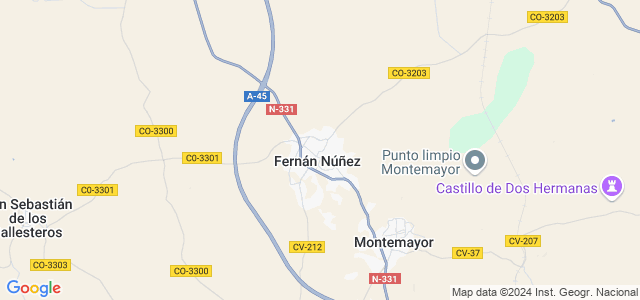 Mapa de Fernán-Núñez