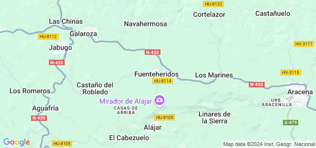 Mapa de Fuenteheridos