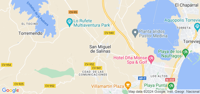 Mapa de San Miguel de Salinas