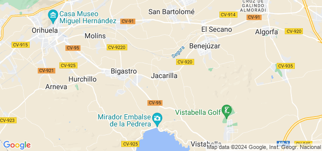 Mapa de Jacarilla