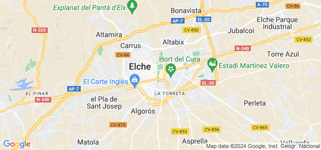 Mapa de Elche - Elx