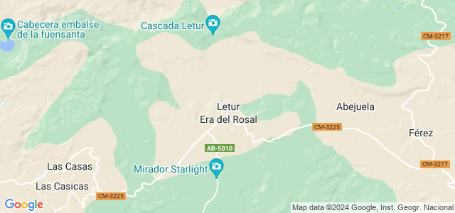 Mapa de Letur