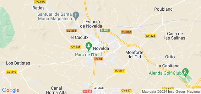 Mapa de Novelda