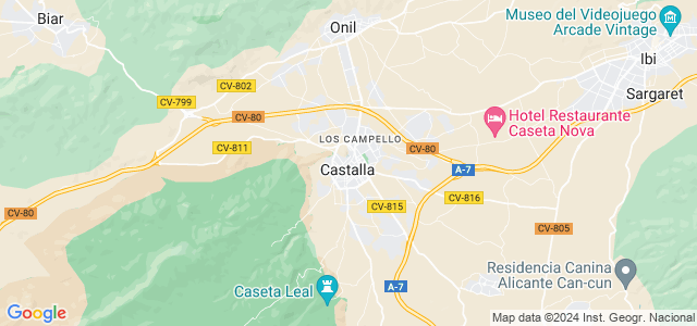 Mapa de Castalla