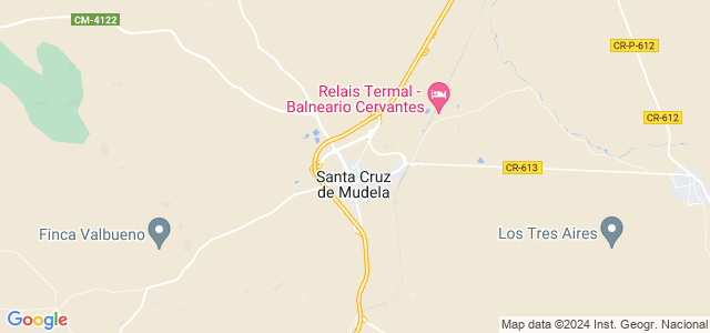 Mapa de Santa Cruz de Mudela