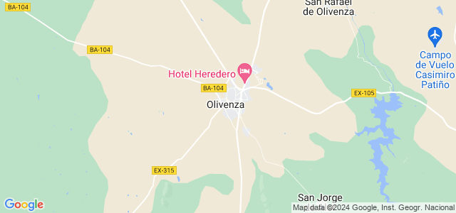 Mapa de Olivenza