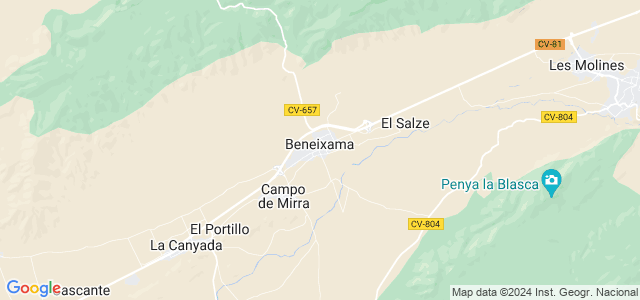 Mapa de Beneixama