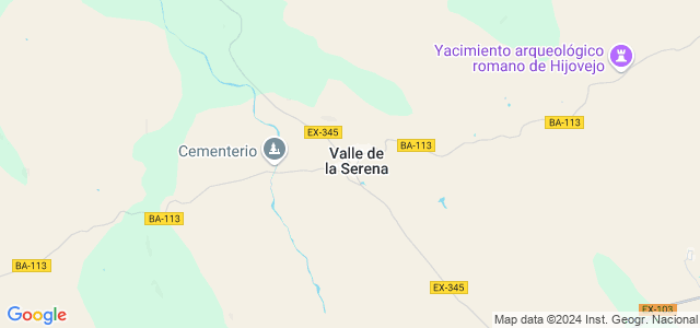 Mapa de Valle de la Serena