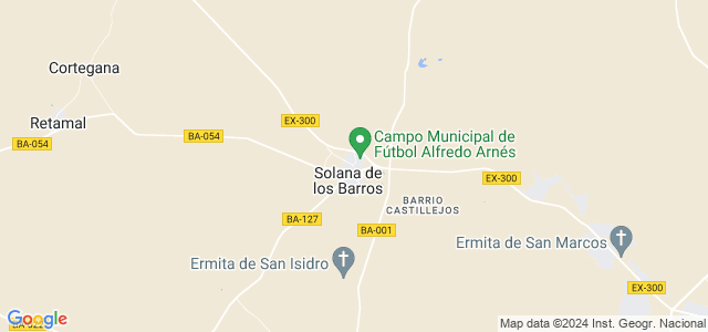 Mapa de Solana de los Barros