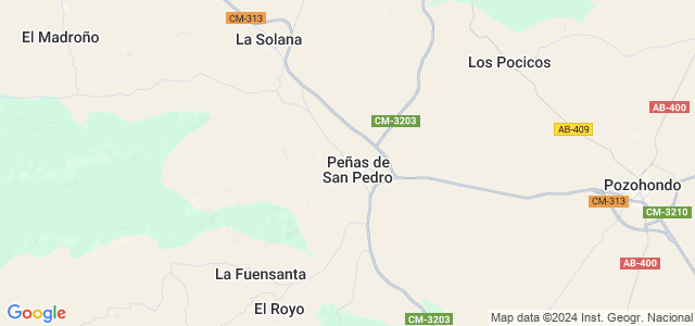 Mapa de Peñas de San Pedro